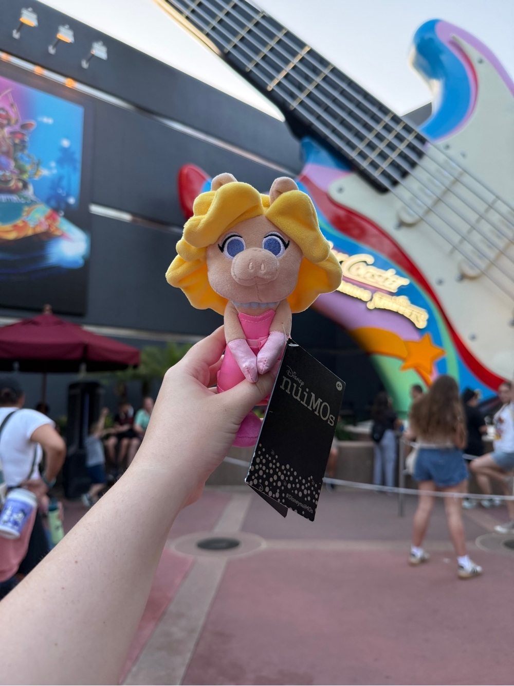 Disney Miss Piggy Plush in Pink Satin Dress Nuimos